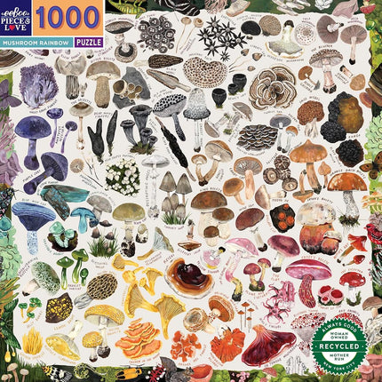 Mushroom Rainbow Jigsaw Puzzle, 1000 Piece