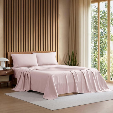 Lacoste 100% Cotton Percale 4-Piece Sheet Set – Co