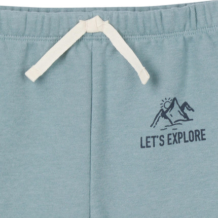 Ensemble 2 pièces molletonné Gerber pour bébé garçon, sweat-shirt et pantalon de jogging, bleu moyen, 2T