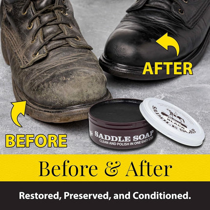 (Black, 350ml) - Fiebing's Saddle Soap