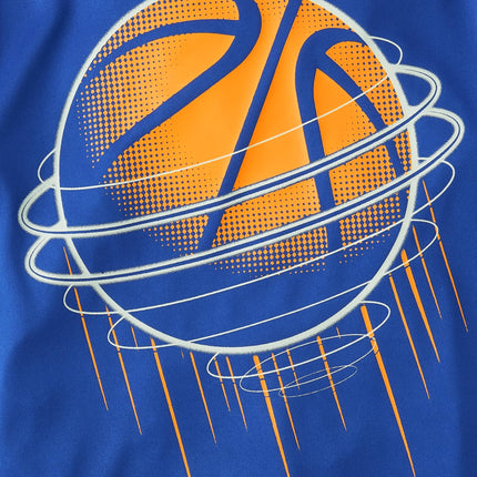 The Children's Place Boys' Active Performance Short Sleeve T-Shirt, Basketball Graphic, X-Small