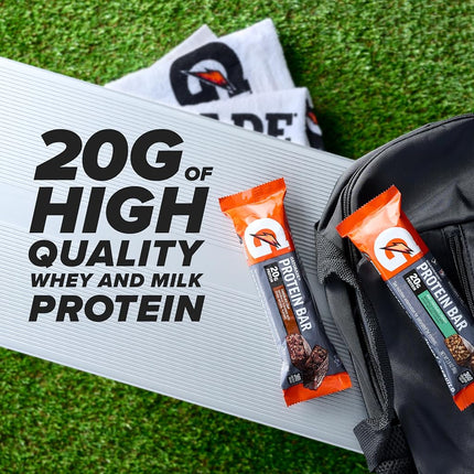 Gatorade Whey Protein Recover Bars, Chocolate Chip, 2.8 ounce bars (12 Count)