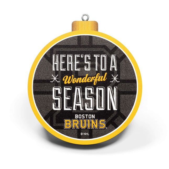 YouTheFan NHL Boston Bruins 3D Logo Series Ornament