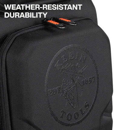 Klein Tools 62809MB MODBox Hard Shell Backpack with Protective Front Shell, 40 Pockets, Laptop Sleeve USB-C Port, MODBox Compatible, Heavy Duty