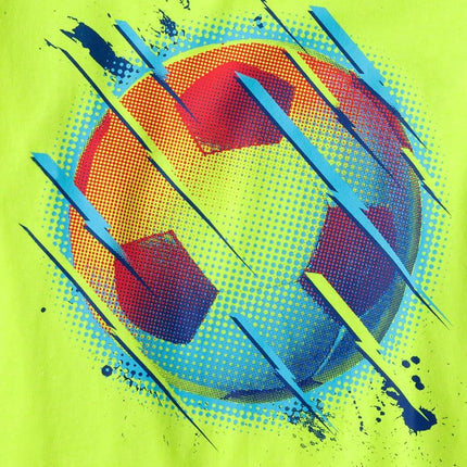 The Children's Place Camisetas gráficas de manga corta deportivas para bebé niño, paquete múltiple, fútbol/béisbol/fútbol americano azul, paquete de 3, Mediano