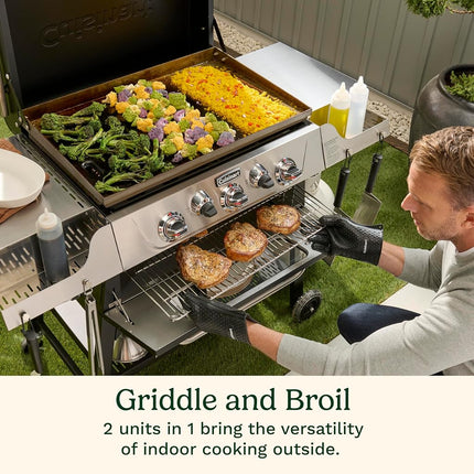 28" Outdoor Griddler - 2-in-1 Griddle & Broiler