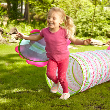 Melissa & Doug Sunny Patch Mariposa Tierna Túnel Gateador para Interiores y Exteriores, Juguete de Actividad de Desarrollo para Bebés