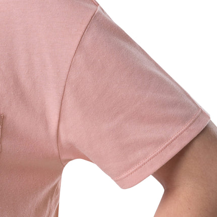 Wrangler Chemise de nuit à manches courtes, col rond, avec poche, pour femme, rose, petite