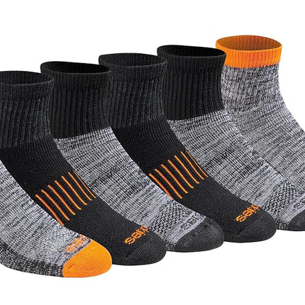 Dickies Men's Socks (Pack of 12), Hi-Vis Orange Bl