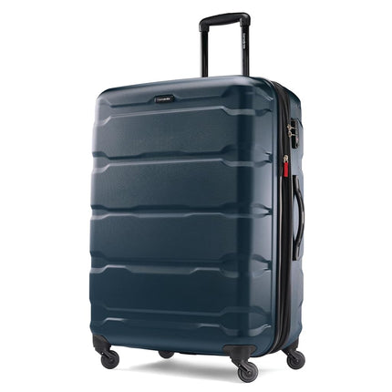 Samsonite Omni Pc Hardside Expandable Luggage, Teal, Checked-Large 28-Inch, Omni Pc Hardside Expandable Luggage with Spinner Wheels