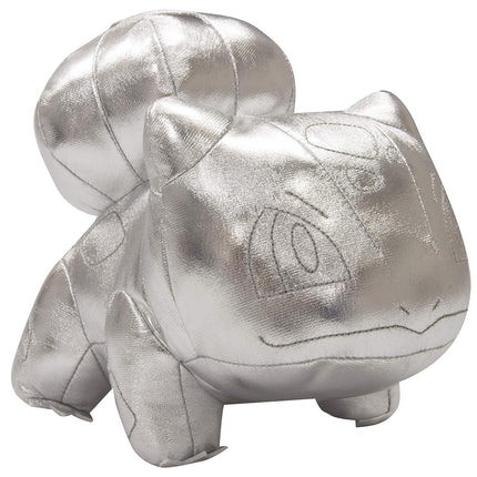 Pokémon 25th Celebration 8" Silver Bulbasaur Plush - Limited Edition Shiny Silver Frog Stuffed Animal Toy - 2+
