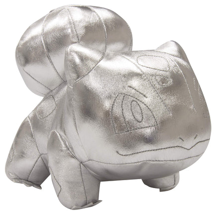 Pokémon 25th Celebration 8" Silver Bulbasaur Plush - Limited Edition Shiny Silver Frog Stuffed Animal Toy - 2+