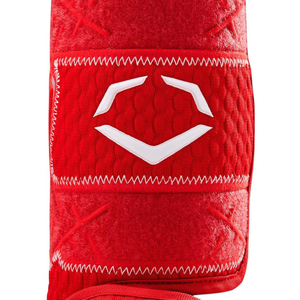 EvoShield Pro-SRZ 2.0 Batter's Leg Guard - Scarlet, Right Hand Hitter