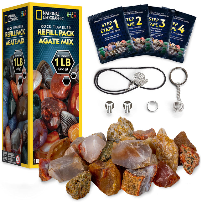 National Geographic Rock Tumbler Refill Kit - 1 Lb