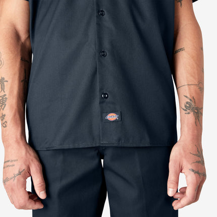 Chemise de travail Dickies pour homme à manches courtes, Marine, 4TG Grand et Taille haute