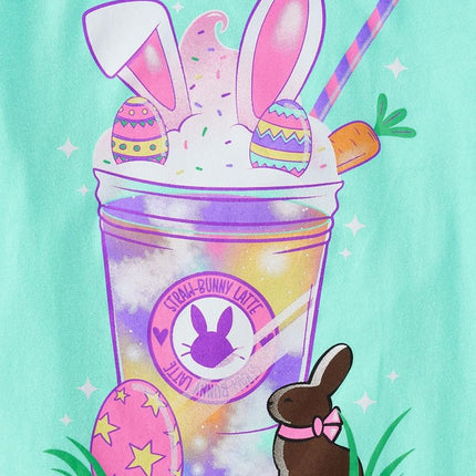 The Children's Place,Short Sleeve Graphic T-Shirts, Milkshake/Bunny Face/Easter Heart 3-Pack, Small