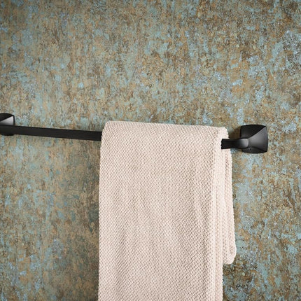 Moen YB5124BL Voss Towel Bar, Matte Black