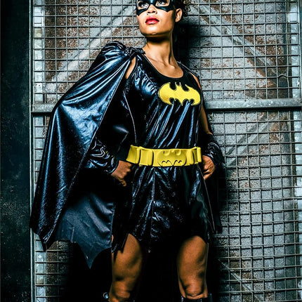 Rubies 888440 Official Batgirl Batman Ladies Adult Costume Small,Black Halloween