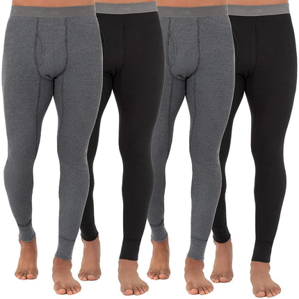 Fruit of the Loom Men's Pyjama Bottoms, Black/Grey