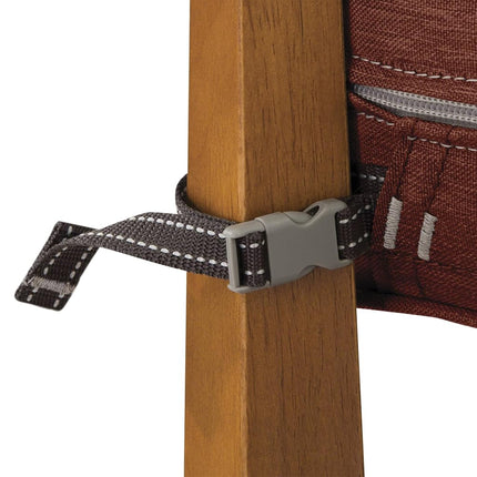 Classic Accessories Montlake FadeSafe Coussin de siège de patio carré - 12,7 cm d'épaisseur - Coussin de patio extérieur robuste avec envers résistant à l'eau, rouge henné chiné, 63,5 cm L x 63,5 cm P x 12,7 cm É (62-020-HHENNA-EC)