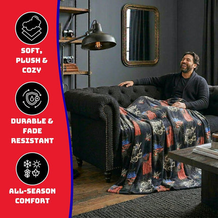 WWE Cody Rhodes Main Event Champions Bedding Super Soft Throw Blanket, 70 in x 50 in, (Officially Licensed Product) By Franco