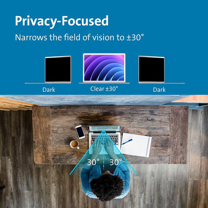 Kensington Magnetic Privacy Screen Filter - MagPro Magnetic 14 Inch 16:9 Laptop Privacy Screen Filter with Blue Light Filter, Anti-Glare Screen Protector (K58352WW)