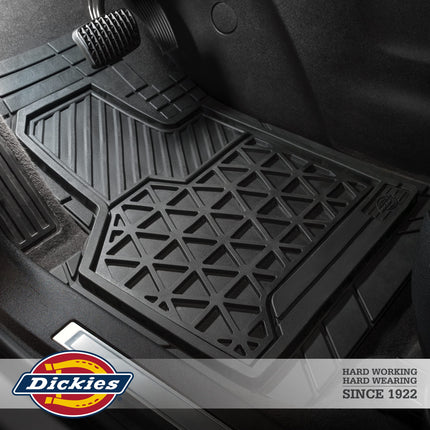 Dickies® 3-Piece Black Adjustable-Runner Truck Floor Mats