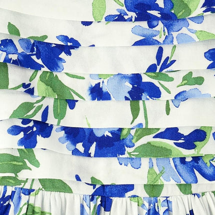 The Children's Place Girls' Short Sleeve Dressy Dress, Renew Blue Floral, X-Large