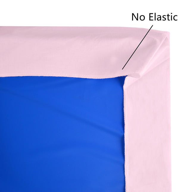 American Baby Company 100% Natural Cotton Percale Fitted Day Care Mat Sheet, Pink, 24 x 48 x 4, Soft Breathable, for Girls