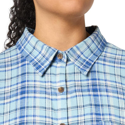 Chemise à manches longues Dickies pour femme taille plus, bleu, 3X