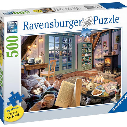 Ravensburger Cosy Retreat 500 piece Jigsaw Puzzle for Adults and Kids Age 12 and Up