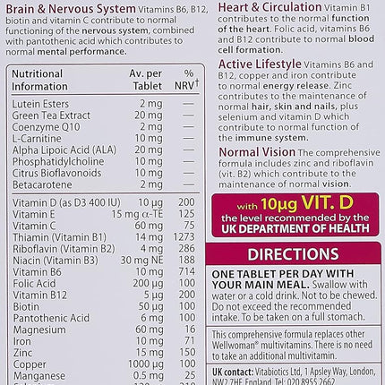 Wellwoman 50+, 30 Tablets, Pack of 1
