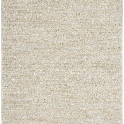Nourison Essentials Indoor/Outdoor Ivory Beige 2' x 4' Area Rug, Easy Cleaning, Non Shedding, Bed Room, Living Room, Dining Room, Backyard, Deck, Patio (2x4)