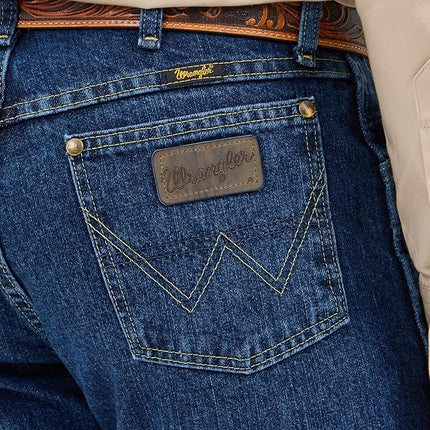 Wrangler Men's George Strait Cowboy Cut Original Fit Jean, Dark Stone, 36W x 34L