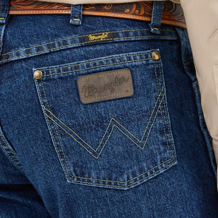 Wrangler Men's George Strait Cowboy Cut Original Fit Jean, Dark Stone, 36W x 34L