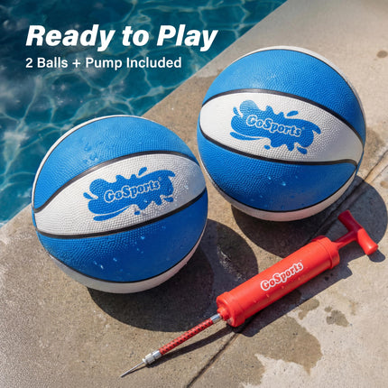 GoSports Swimming Pool Basketballs 6.5 inch, 3 Pack - Great for Floating Water Basketball Hoops