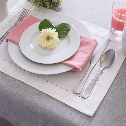 DII 100% Cotton, Machine Washable, Everyday Chambray Kitchen Tablecloth for Dinner Parties, Summer & Outdoor Picnics - 60x104 Seats 8 to 10 People, Chambray Gray