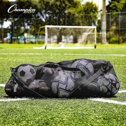 Champion Sports Mesh Duffel Bag Color: Gold, Size: 15 in x 36 in