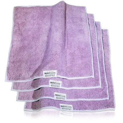 Nano Towels Life Miracle - Amazing Eco Fabric that Cleans Virtually Any Surface with Only Water. No More Paper Towels Or Toxic Chemicals. (Lavender)