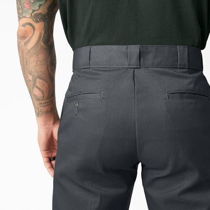 Loose Fit Double Knee Work Pants. Charcoal, 28 32