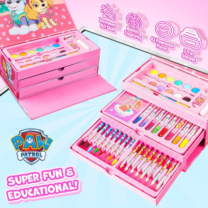 PAW PATROL Maletín de Pintura para Niños (Rosa)