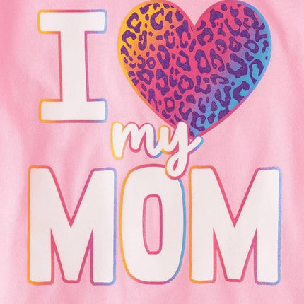 The Children's Place Assorted Everyday Short Sleeve Graphic T-Shirts,multipacks, Doodles/Heart Mom/Heart Dad, Small