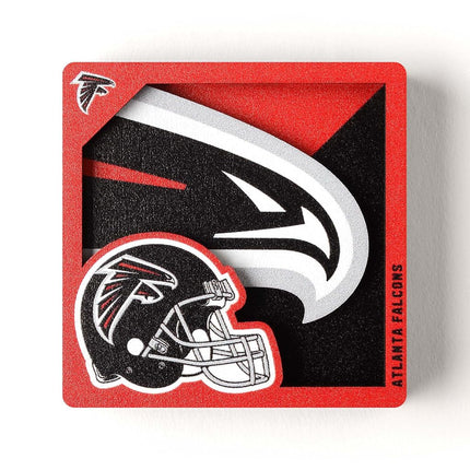 YouTheFan NFL Atlanta Falcons 3D Logo Series Magnets