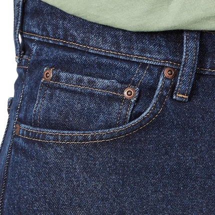 Wrangler Authentics Men's Classic 5-Pocket Relaxed Fit Cotton Jean, Dark Rinse, 35W x 34L