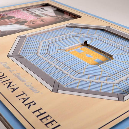 YouTheFan NCAA North Carolina Tar Heels 3D StadiumView Picture Frame - Dean E. Smith Center, 12" x 8"