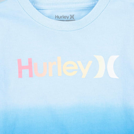 T-shirt graphique Hurley garçon One and Only, dégradé bleu rêve, 3T