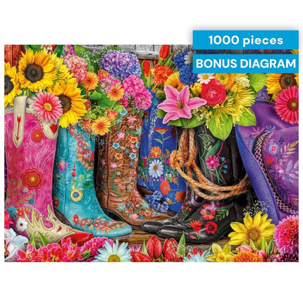 Buffalo Games - Cowgirl Colors - 1000 Piece Jigsaw Puzzle