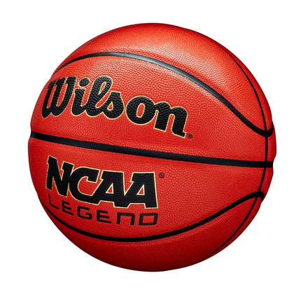 Wilson NCAA Legend Basketball - Size 6-28.5", Orange/Black
