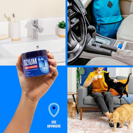 Ozium® Original - Eliminates Smoke & Odors Freshens Air - Car Home Office 4.5oz x4