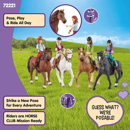 Schleich Horse Club - 40Pc Horse and Rider Playset with Accessories | 72221